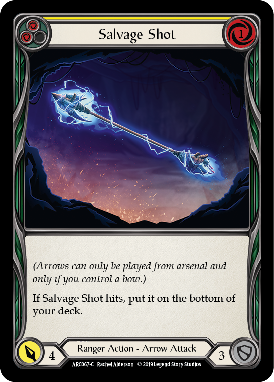 Salvage Shot (Yellow) [ARC067-C] 1st Edition Rainbow Foil | GnG Games