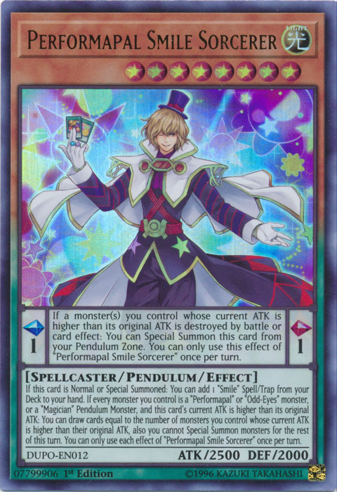 Performapal Smile Sorcerer [DUPO-EN012] Ultra Rare | GnG Games