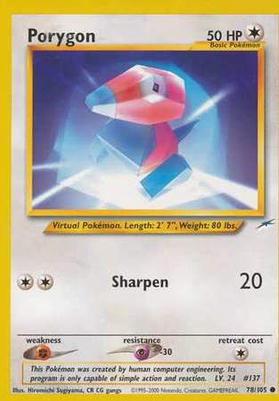 Porygon (78/105) [Neo Destiny Unlimited] | GnG Games