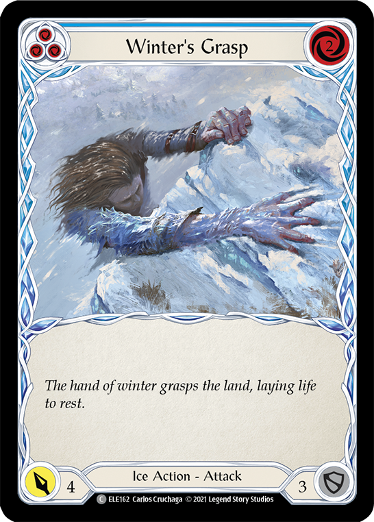 Winter's Grasp (Blue) [ELE162] (Tales of Aria)  1st Edition Normal | GnG Games