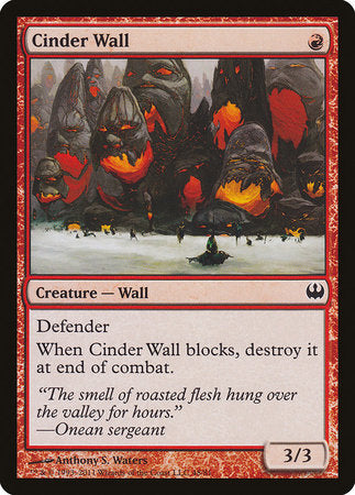 Cinder Wall [Duel Decks: Knights vs. Dragons] | GnG Games