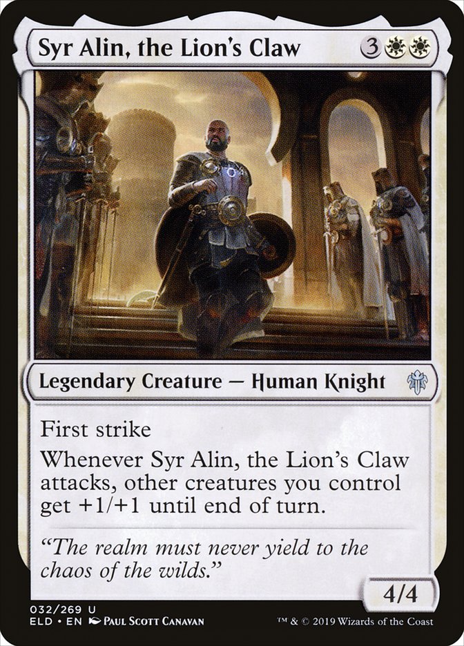 Syr Alin, the Lion's Claw [Throne of Eldraine] | GnG Games