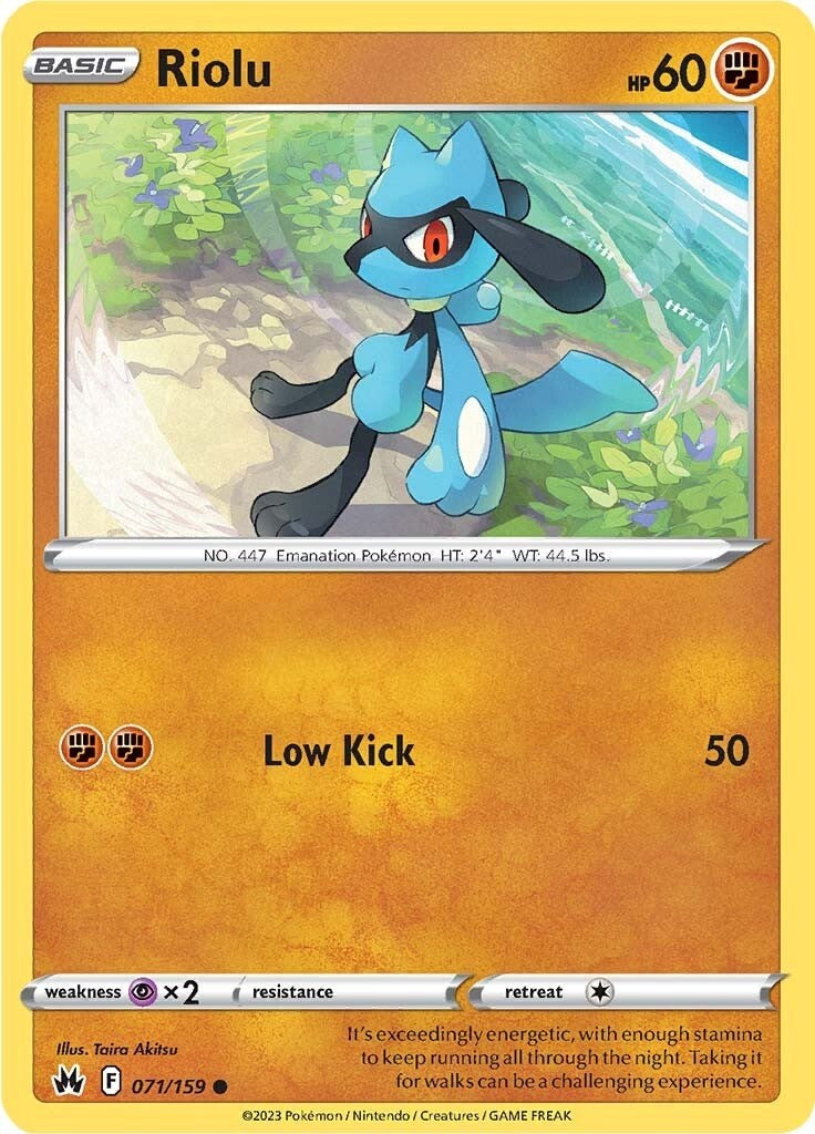 Riolu (071/159) [Sword & Shield: Crown Zenith] | GnG Games