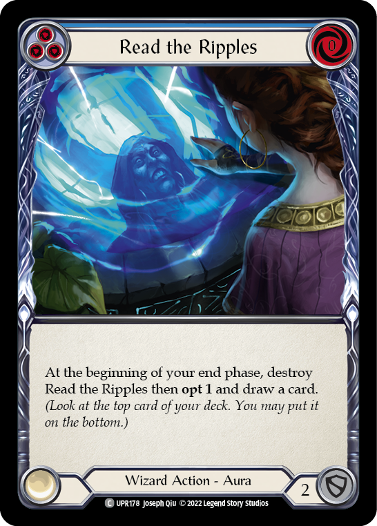 Read the Ripples (Blue) [UPR178] (Uprising)  Rainbow Foil | GnG Games