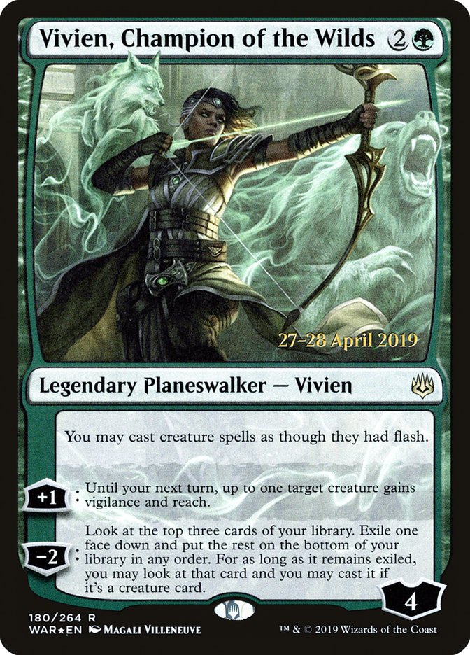 Vivien, Champion of the Wilds  [War of the Spark Prerelease Promos] | GnG Games