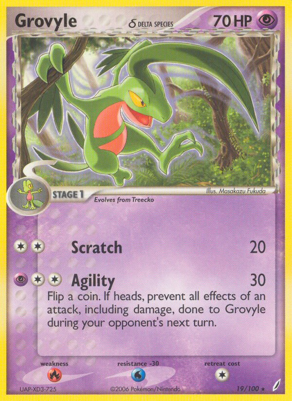 Grovyle(19/100) (Delta Species) [EX: Crystal Guardians] | GnG Games
