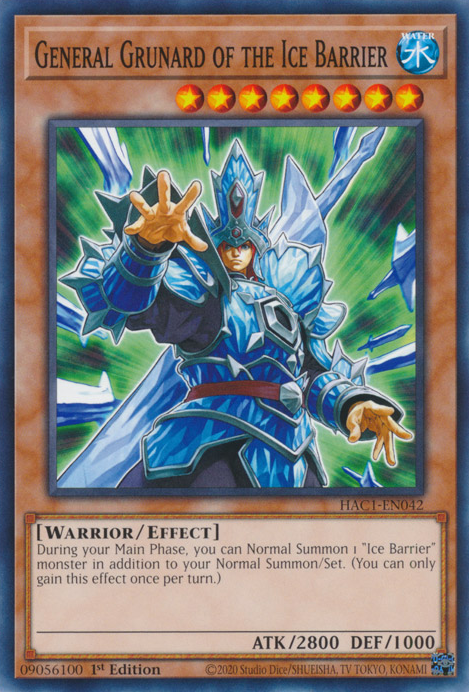 General Grunard of the Ice Barrier [HAC1-EN042] Common | GnG Games