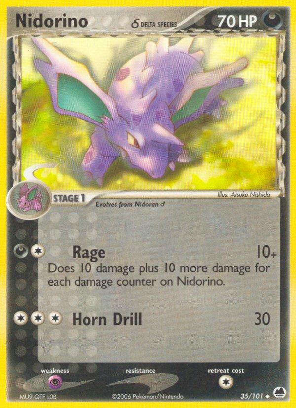 Nidorino (35/101) (Delta Species) [EX: Dragon Frontiers] | GnG Games