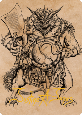 Thrakkus the Butcher Art Card (Gold-Stamped Signature) [Commander Legends: Battle for Baldur's Gate Art Series] | GnG Games