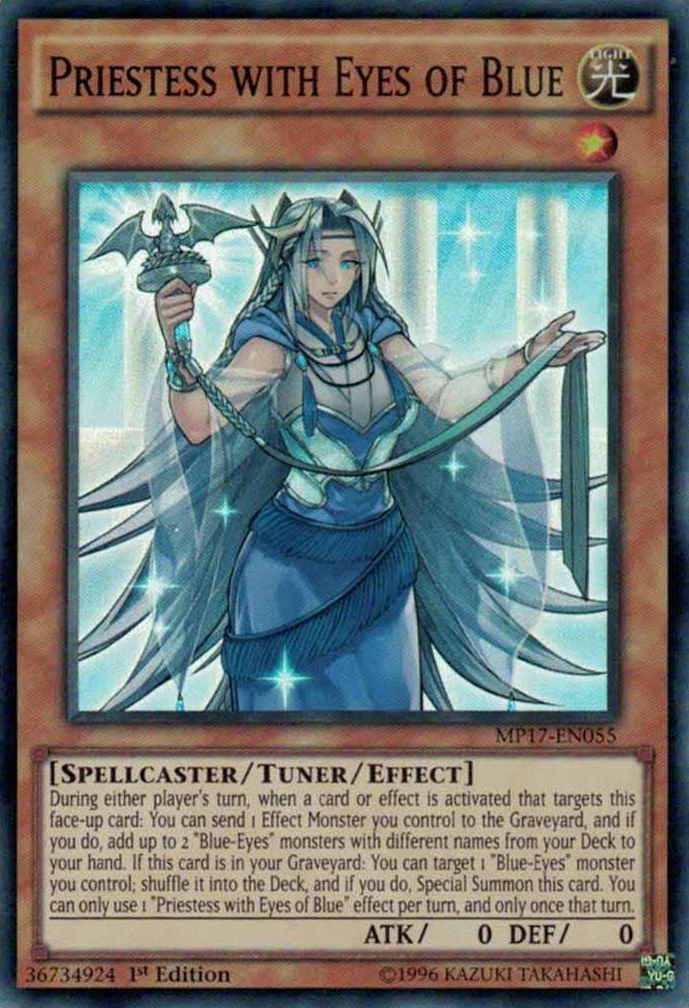 Priestess with Eyes of Blue [MP17-EN055] Super Rare | GnG Games