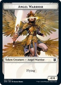 Angel Warrior // Hydra Double-sided Token [Zendikar Rising Tokens] | GnG Games