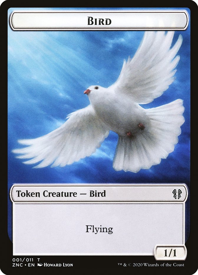 Bird // Kor Ally Double-sided Token [Zendikar Rising Commander Tokens] | GnG Games