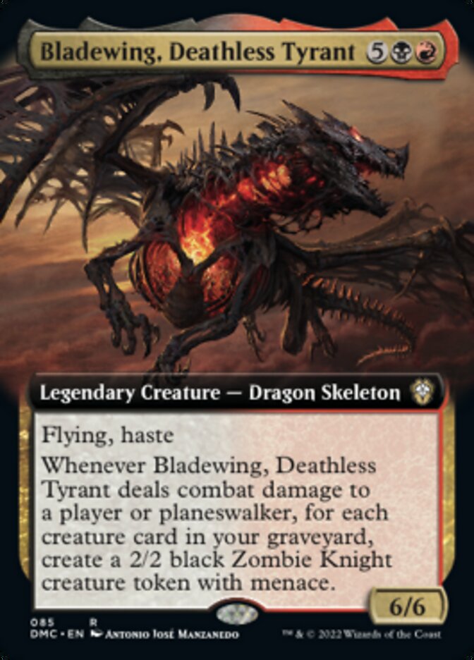 Bladewing, Deathless Tyrant (Extended Art) [Dominaria United Commander] | GnG Games