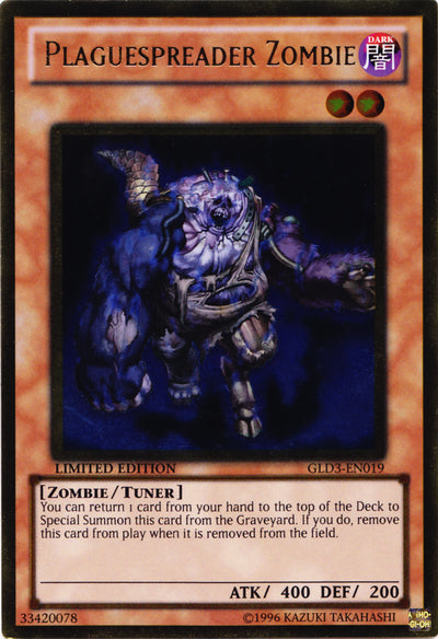 Plaguespreader Zombie [GLD3-EN019] Gold Rare | GnG Games