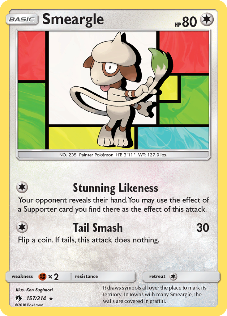 Smeargle (157/214) [Sun & Moon: Lost Thunder] | GnG Games