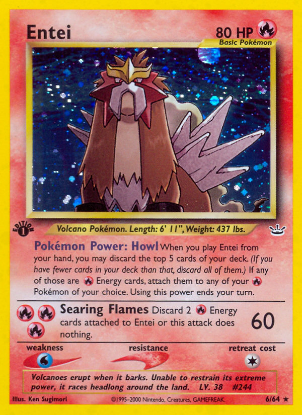 Entei (6/64) [Neo Revelation 1st Edition] | GnG Games