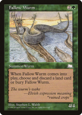 Fallow Wurm [Weatherlight] | GnG Games