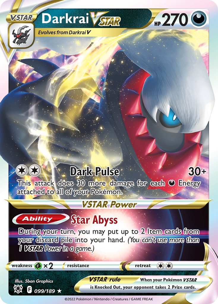 Darkrai VSTAR (099/189) (Jumbo Card) [Sword & Shield: Astral Radiance] | GnG Games