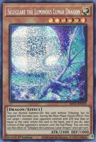 Seleglare the Luminous Lunar Dragon [MP21-EN159] Prismatic Secret Rare | GnG Games