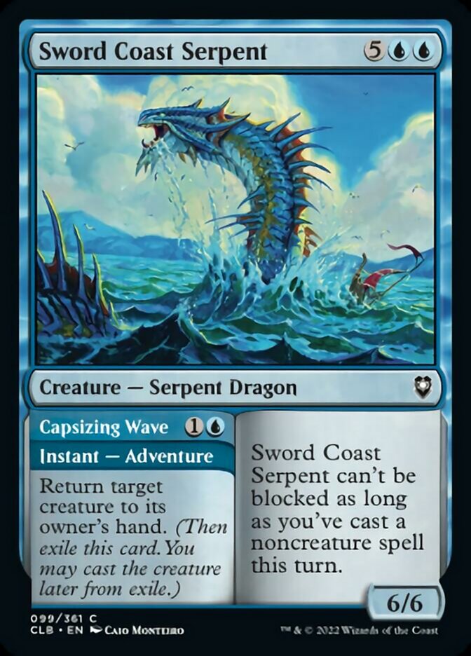 Sword Coast Serpent // Capsizing Wave [Commander Legends: Battle for Baldur's Gate] | GnG Games