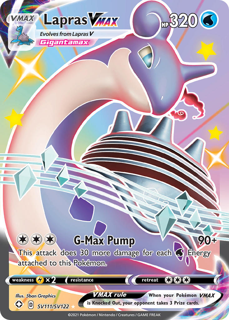 Lapras VMAX (SV111/SV122) [Sword & Shield: Shining Fates] | GnG Games