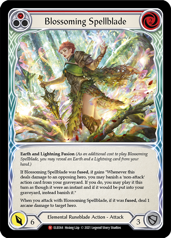 Blossoming Spellblade [ELE064] (Tales of Aria)  1st Edition Rainbow Foil | GnG Games