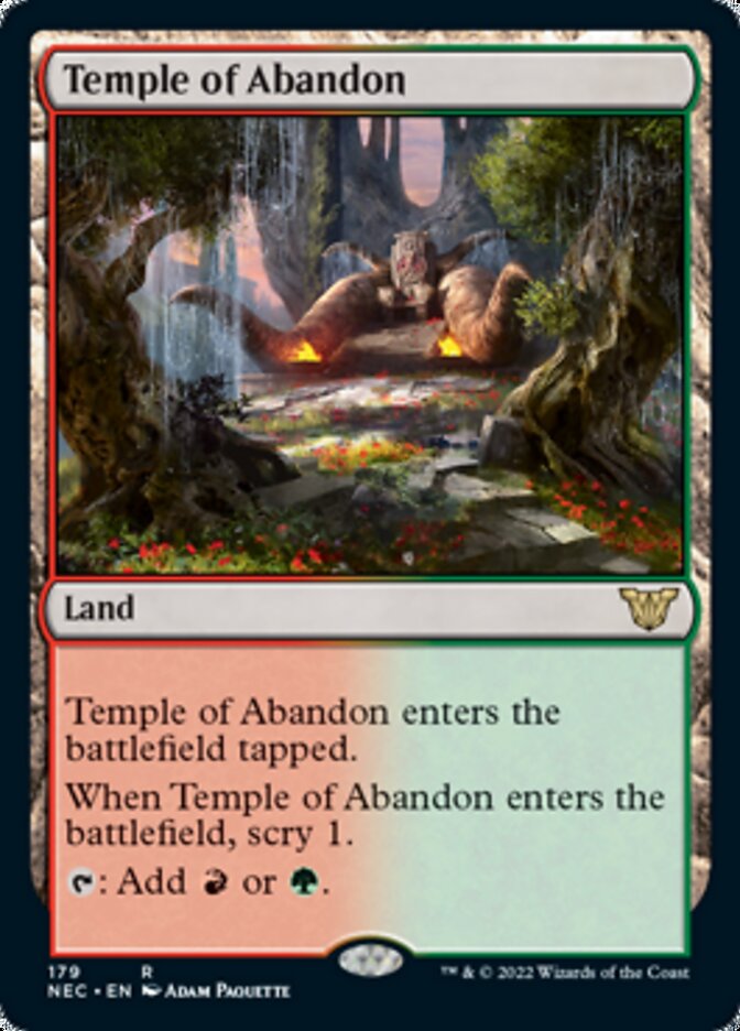 Temple of Abandon [Kamigawa: Neon Dynasty Commander] | GnG Games