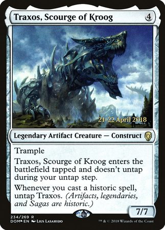 Traxos, Scourge of Kroog [Dominaria Promos] | GnG Games