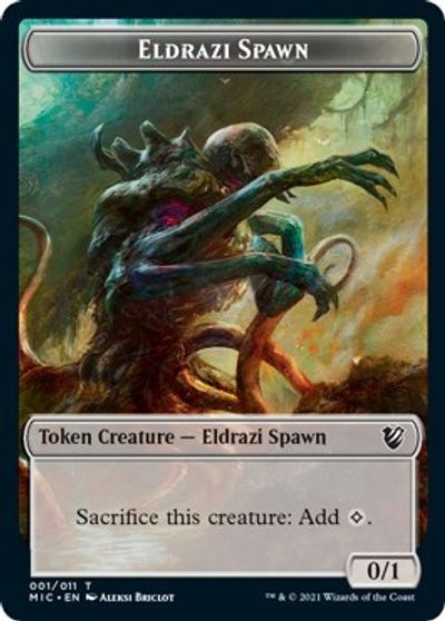 Eldrazi Spawn // Human Soldier Double-sided Token [Innistrad: Midnight Hunt Commander] | GnG Games