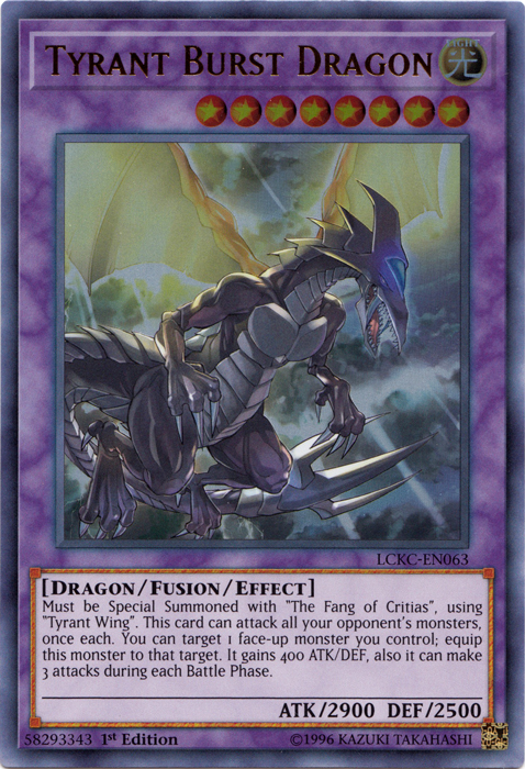 Tyrant Burst Dragon [LCKC-EN063] Ultra Rare | GnG Games