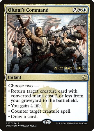 Ojutai's Command [Dragons of Tarkir Promos] | GnG Games