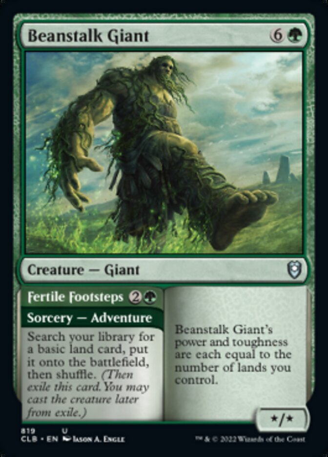 Beanstalk Giant // Fertile Footsteps [Commander Legends: Battle for Baldur's Gate] | GnG Games