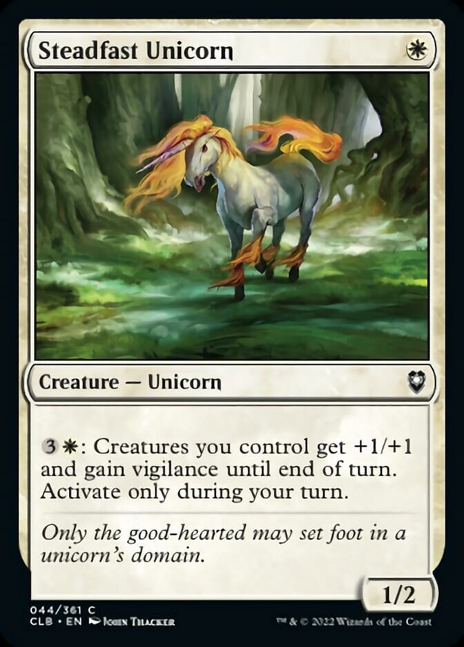 Steadfast Unicorn [Commander Legends: Battle for Baldur's Gate] | GnG Games