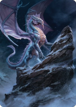 Ancient Silver Dragon Art Card (06) [Commander Legends: Battle for Baldur's Gate Art Series] | GnG Games