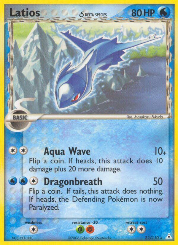 Latios (22/110) (Delta Species) (Theme Deck Exclusives) [EX: Holon Phantoms] | GnG Games