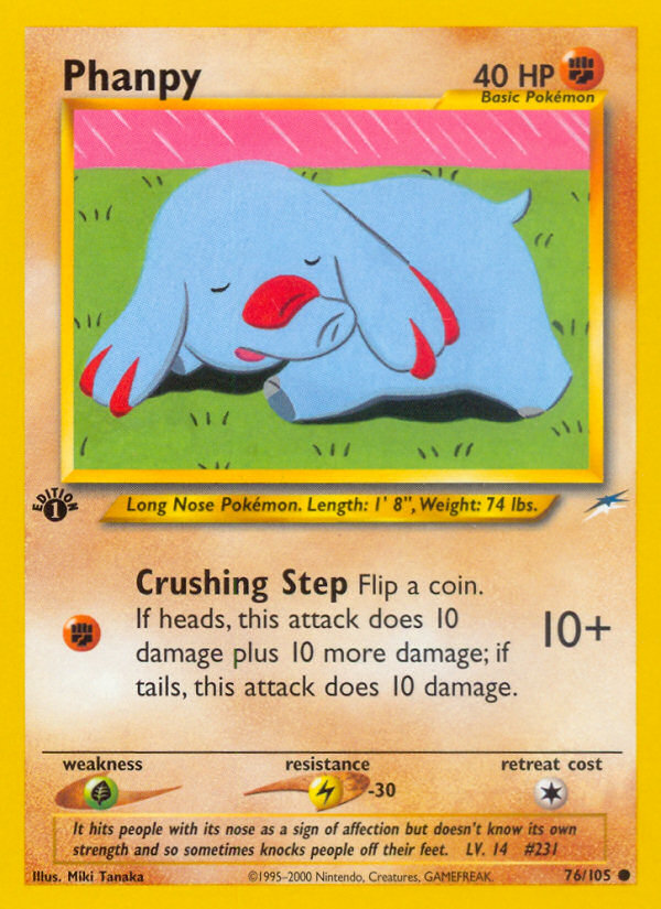 Phanpy (76/105) [Neo Destiny 1st Edition] | GnG Games