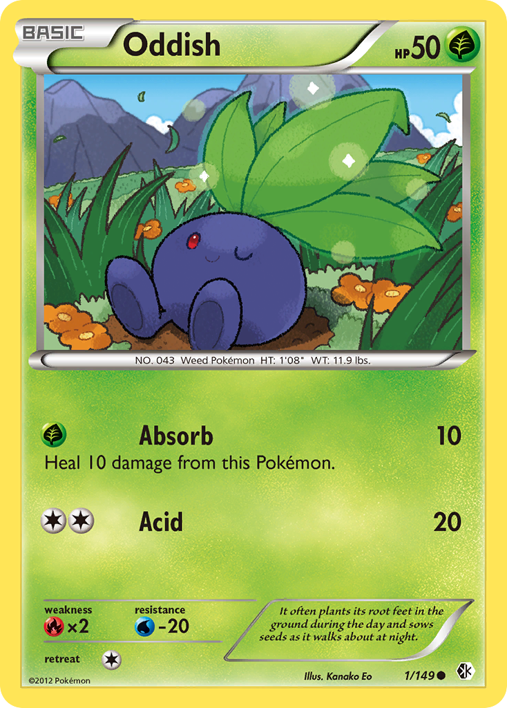 Oddish (1/149) [Black & White: Boundaries Crossed] | GnG Games