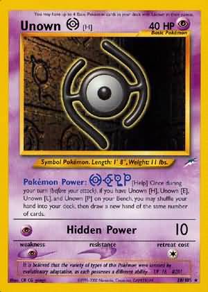 Unown [H] (28/105) [Neo Destiny Unlimited] | GnG Games