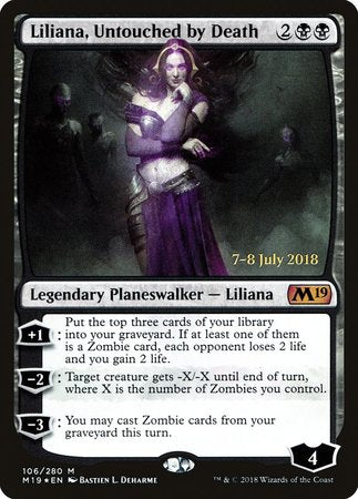 Liliana, Untouched by Death [Core Set 2019 Promos] | GnG Games