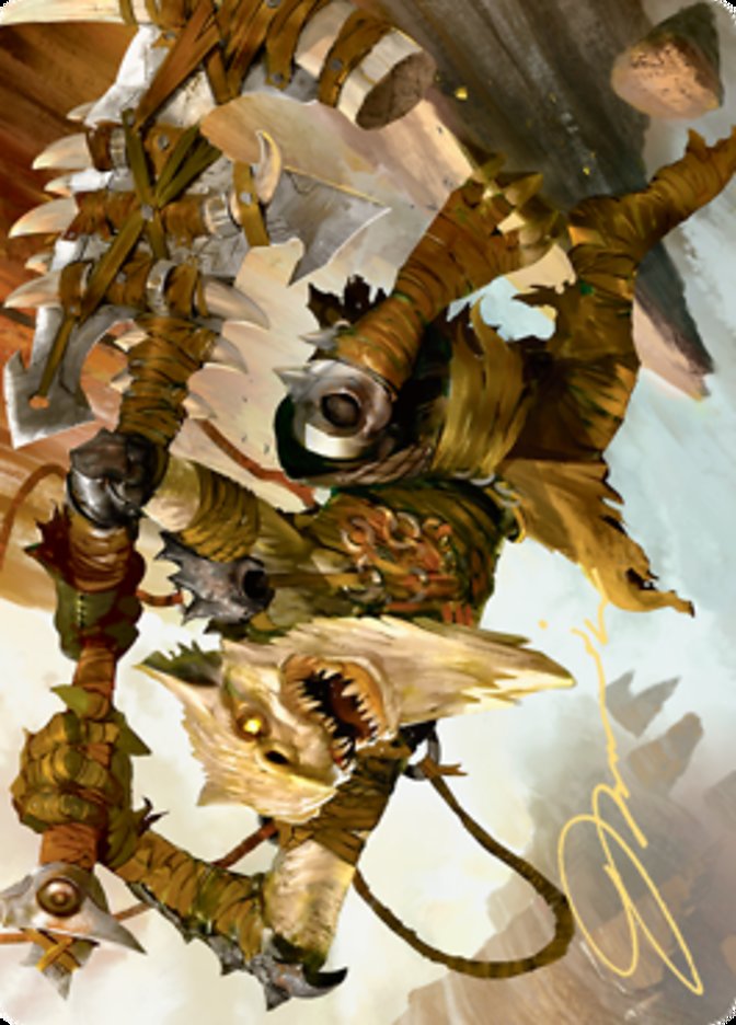 Teeterpeak Ambusher Art Card (Gold-Stamped Signature) [Zendikar Rising Art Series] | GnG Games