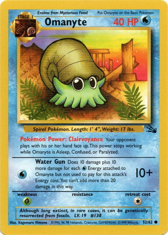 Omanyte (52/62) [Fossil Unlimited] | GnG Games