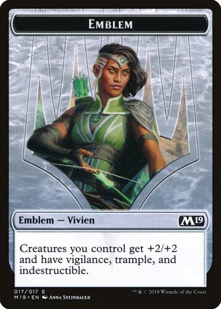 Emblem - Vivien Reid [Core Set 2019 Tokens] | GnG Games