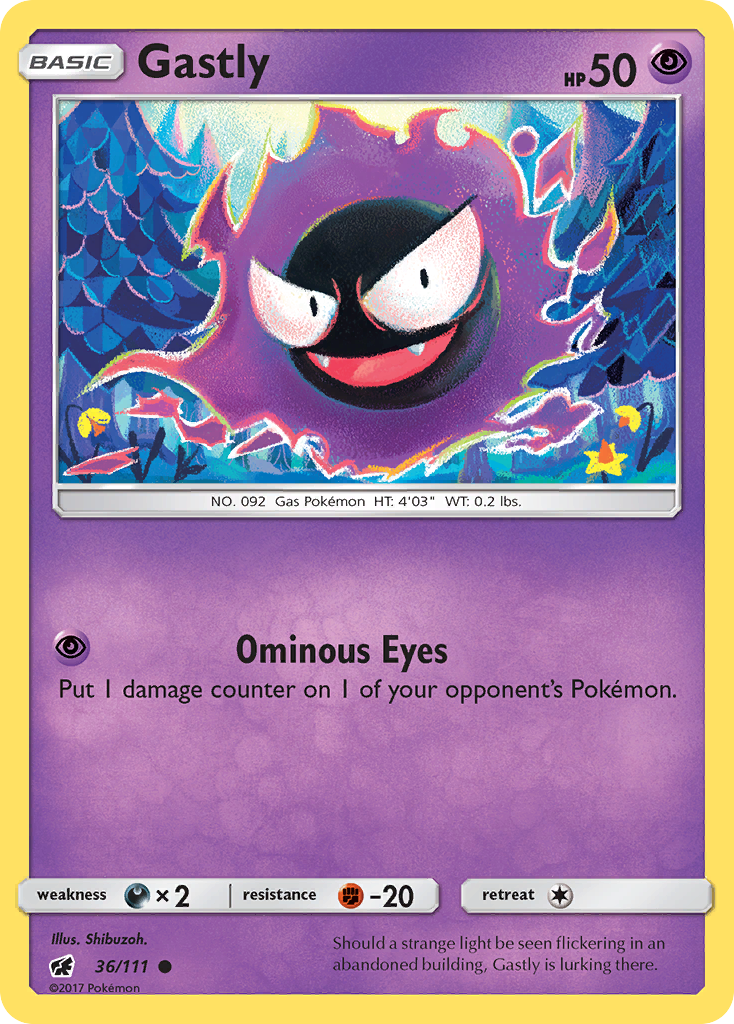 Gastly (36/111) [Sun & Moon: Crimson Invasion] | GnG Games