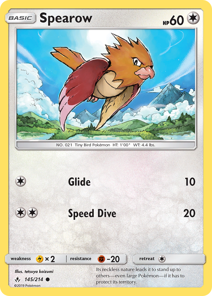 Spearow (145/214) [Sun & Moon: Unbroken Bonds] | GnG Games