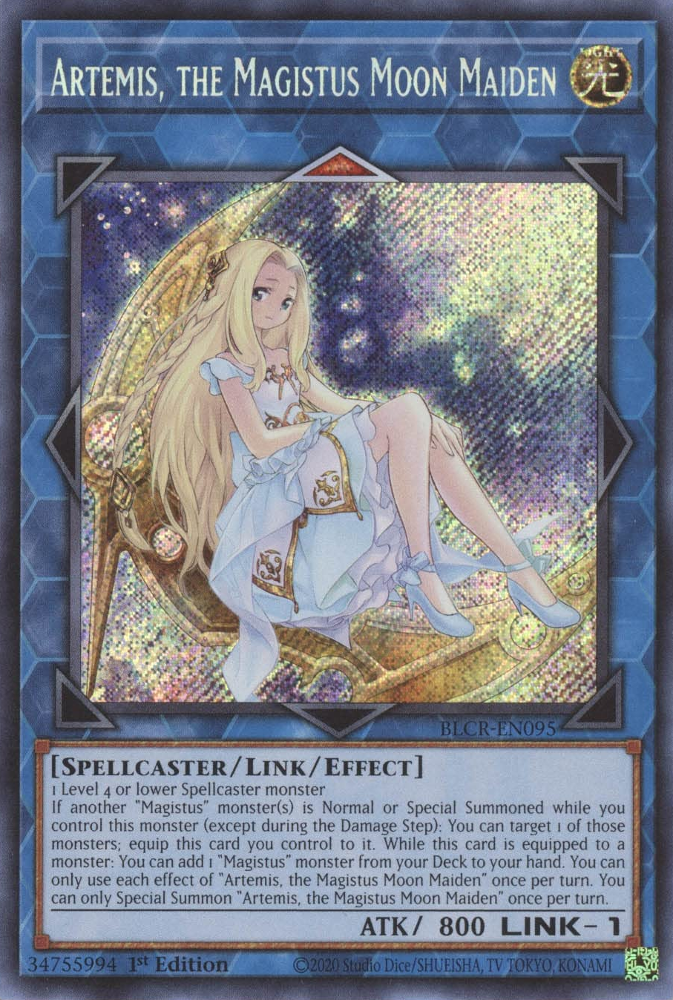 Artemis, the Magistus Moon Maiden [BLCR-EN095] Secret Rare | GnG Games