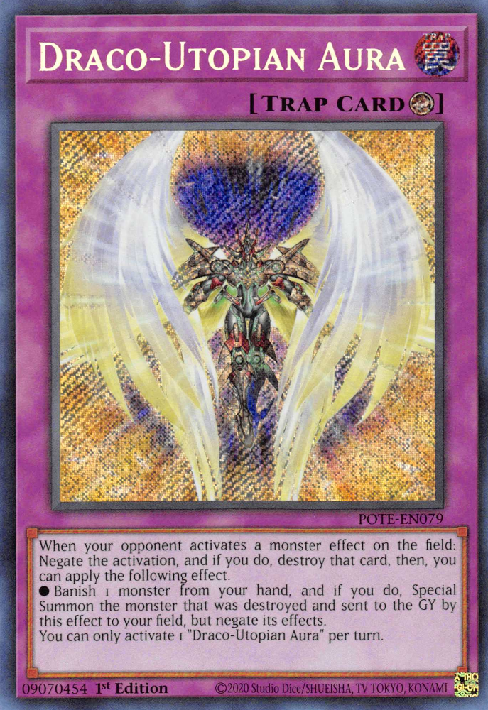 Draco-Utopian Aura [POTE-EN079] Secret Rare | GnG Games