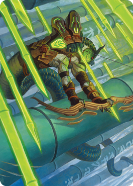 Bamboo Grove Archer Art Card [Kamigawa: Neon Dynasty Art Series] | GnG Games