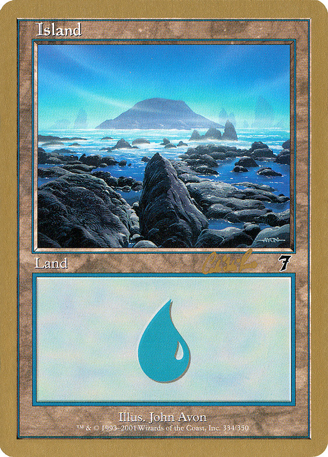 Island (cr334) (Carlos Romao) [World Championship Decks 2002] | GnG Games