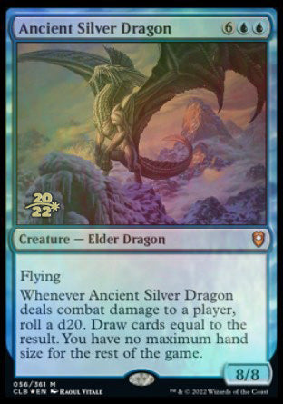 Ancient Silver Dragon [Commander Legends: Battle for Baldur's Gate Prerelease Promos] | GnG Games