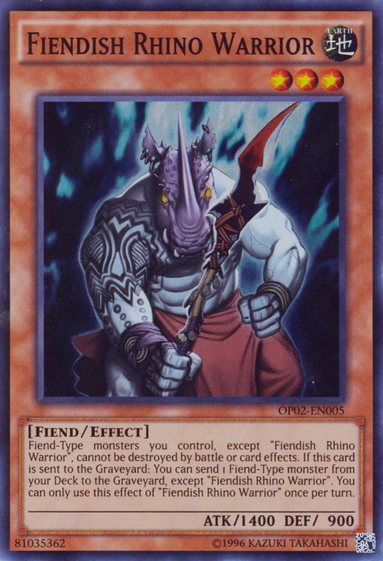 Fiendish Rhino Warrior [OP02-EN005] Super Rare | GnG Games